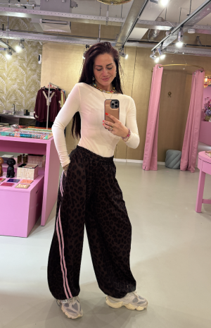 Panter Jogger Pink stripe