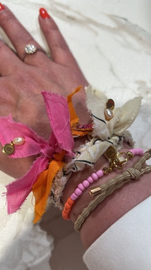 Bandana armband Bubblegum-orange