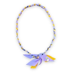 Bandana ketting orange-lavendel