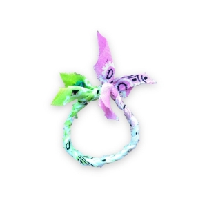 Bandana armband Lime-pink