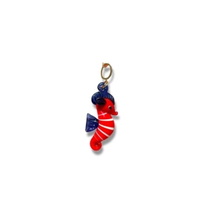 Seahorse glass bead